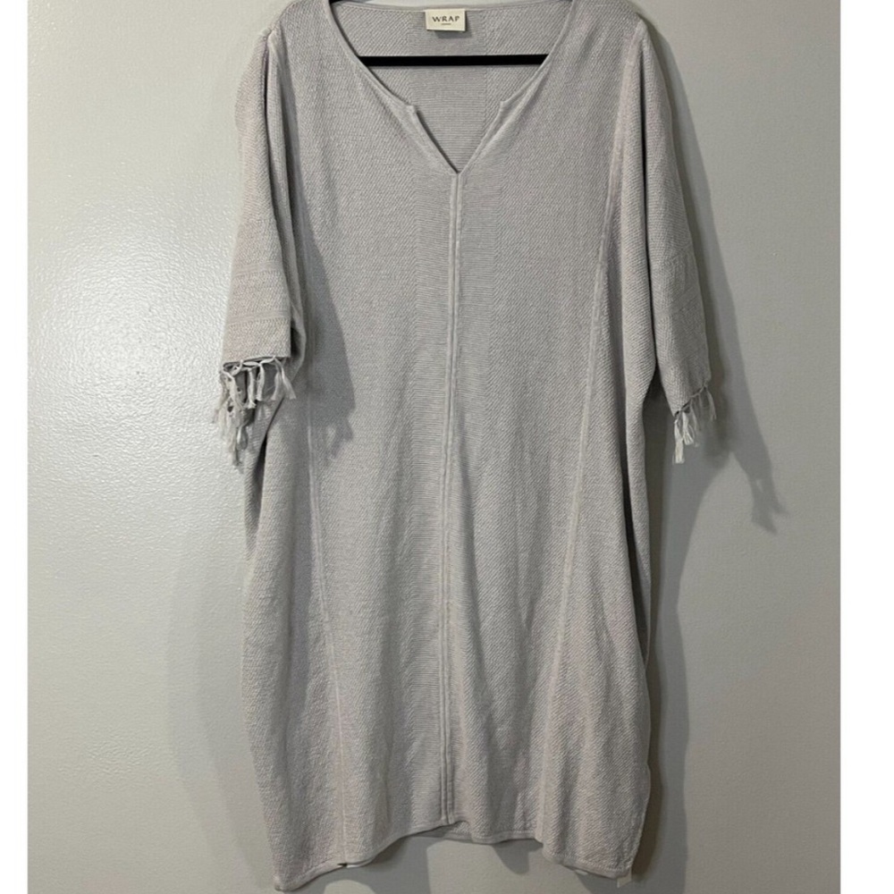 WRAP LONDON knitted V-neck dress